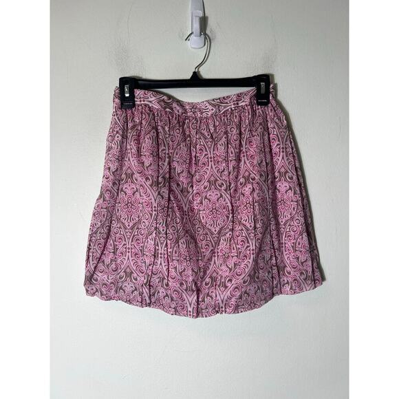 Gianni Bini Pink and Brown Bubble Mini Skirt Sz 0 - Picture 2 of 3